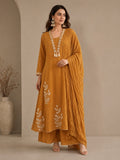Floral Embroidered A-Line Pure Cotton Kurta & Palazzos Sets