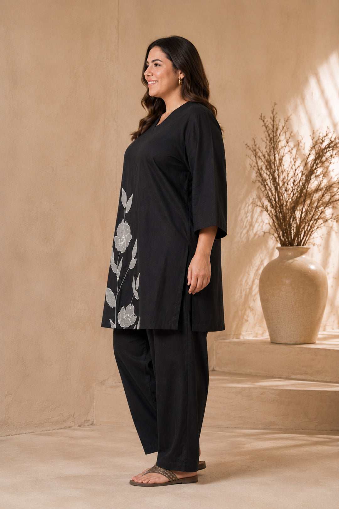 Solid Straight Kurta & Salwar Sets