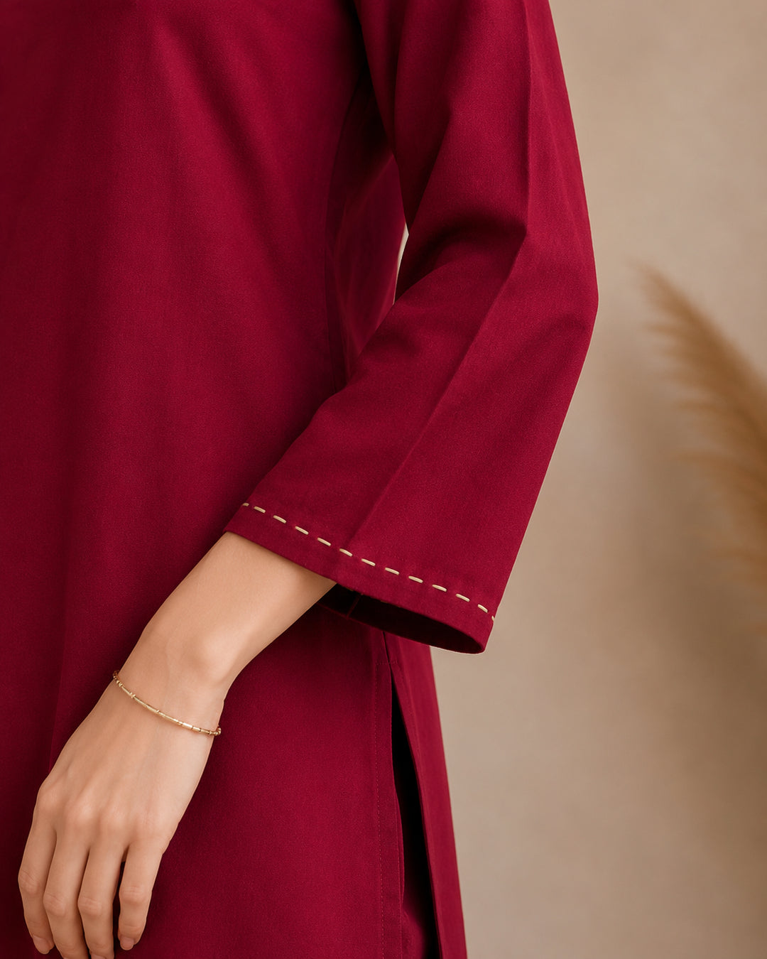 Solid Straight Kurta & Trousers Sets