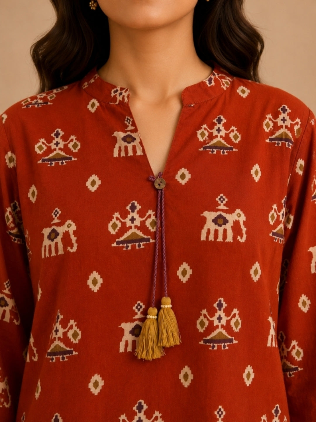 Floral Printed Straight Pure Cotton Kurta & Palazzos Sets