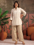 Striped Straight Viscose Kurta & Palazzos Sets