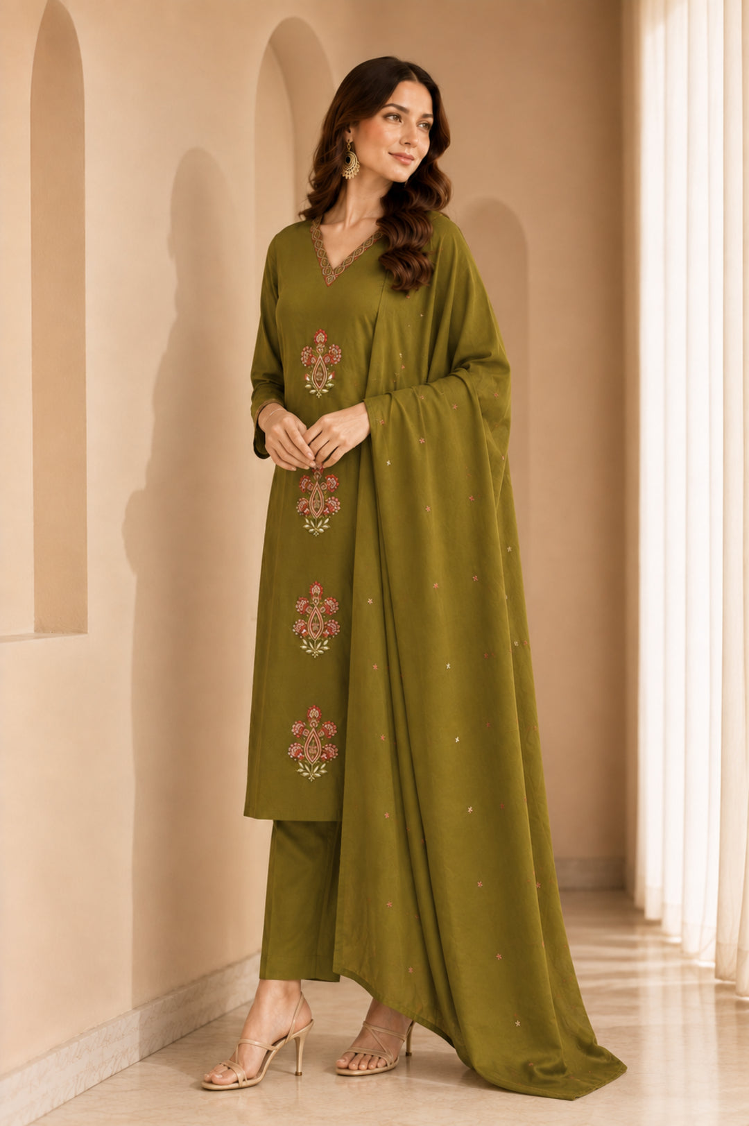 Women Straight Printed Pure Cotton Kurta Sets