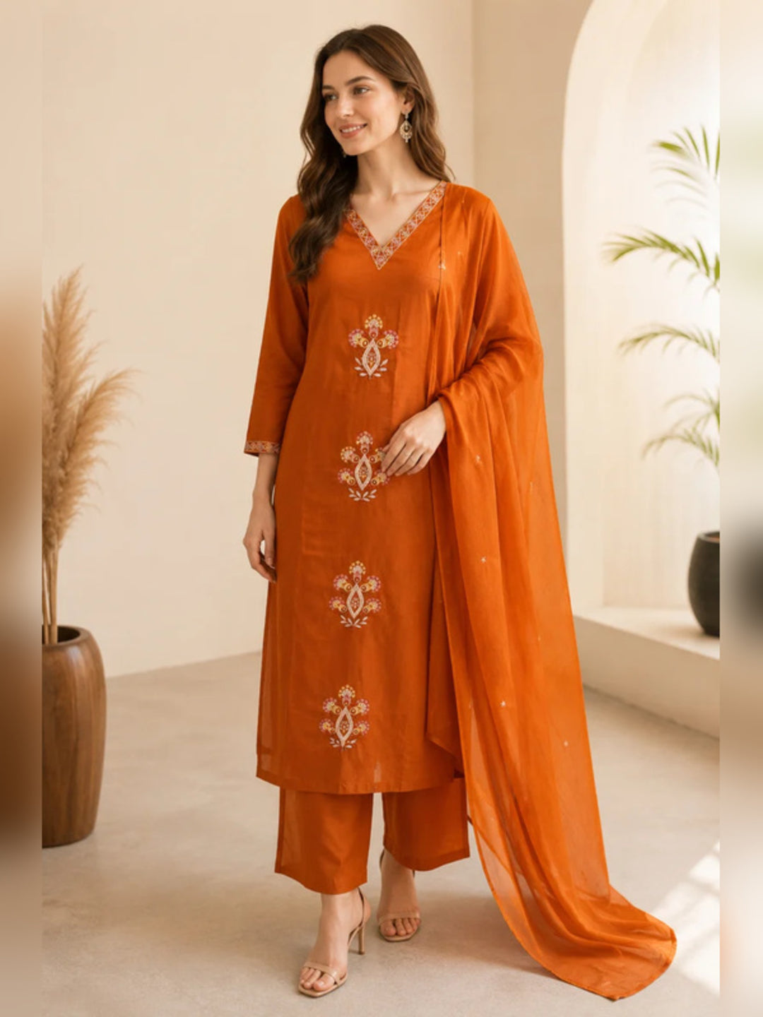 Women Straight Printed Pure Cotton Kurta Sets