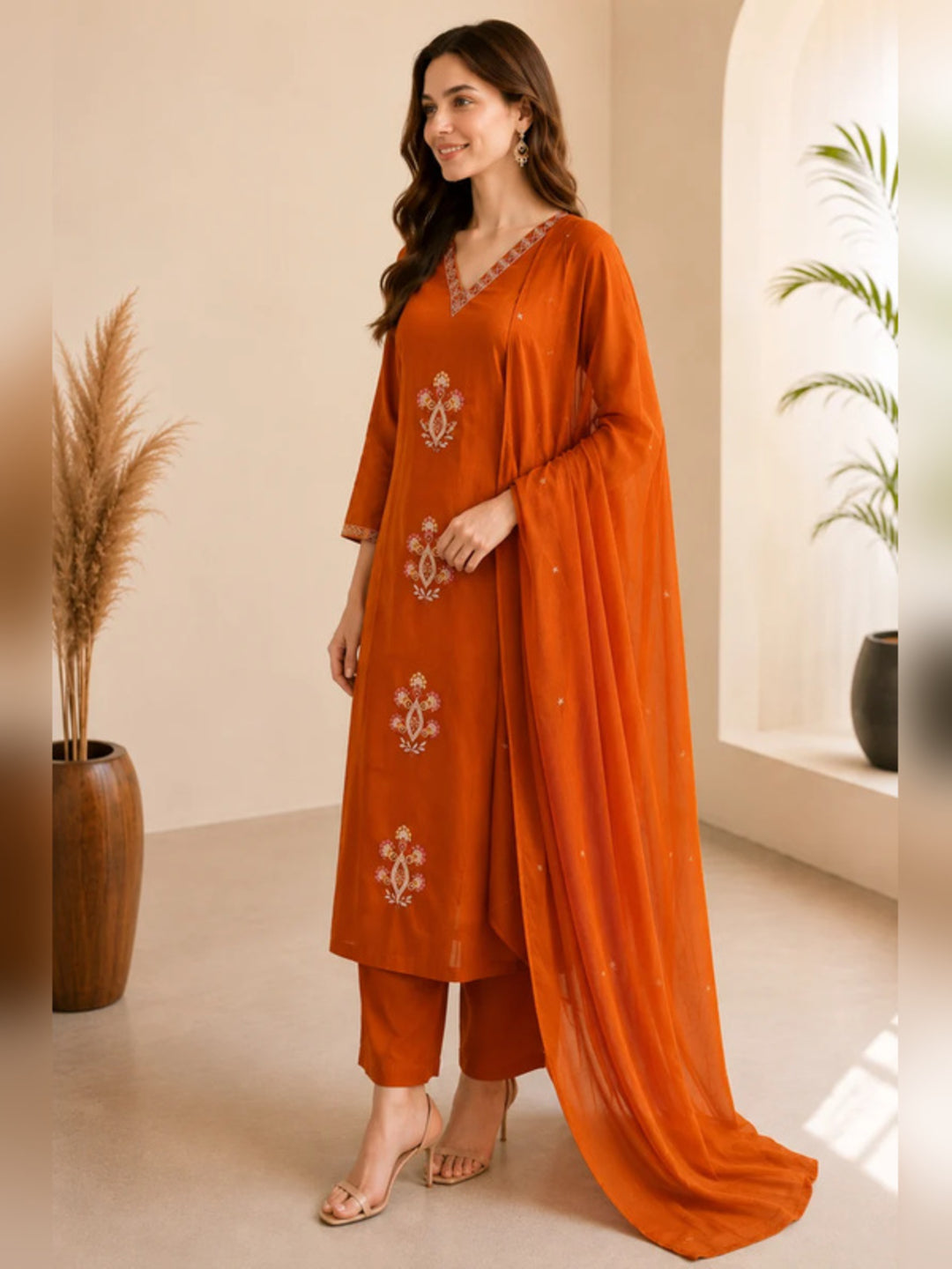 Women Straight Printed Pure Cotton Kurta Sets