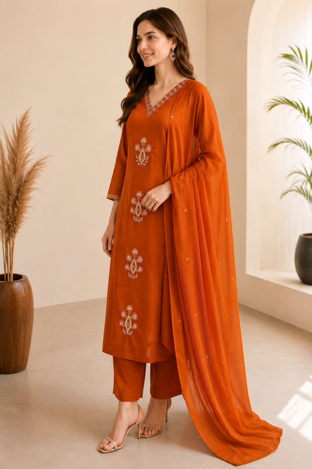 Women Straight Printed Pure Cotton Kurta Sets