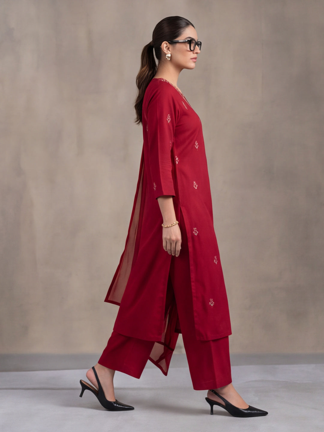 Women Straight Printed Pure Cotton Kurta Sets