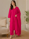 Women Straight Printed Pure Cotton Kurta Sets