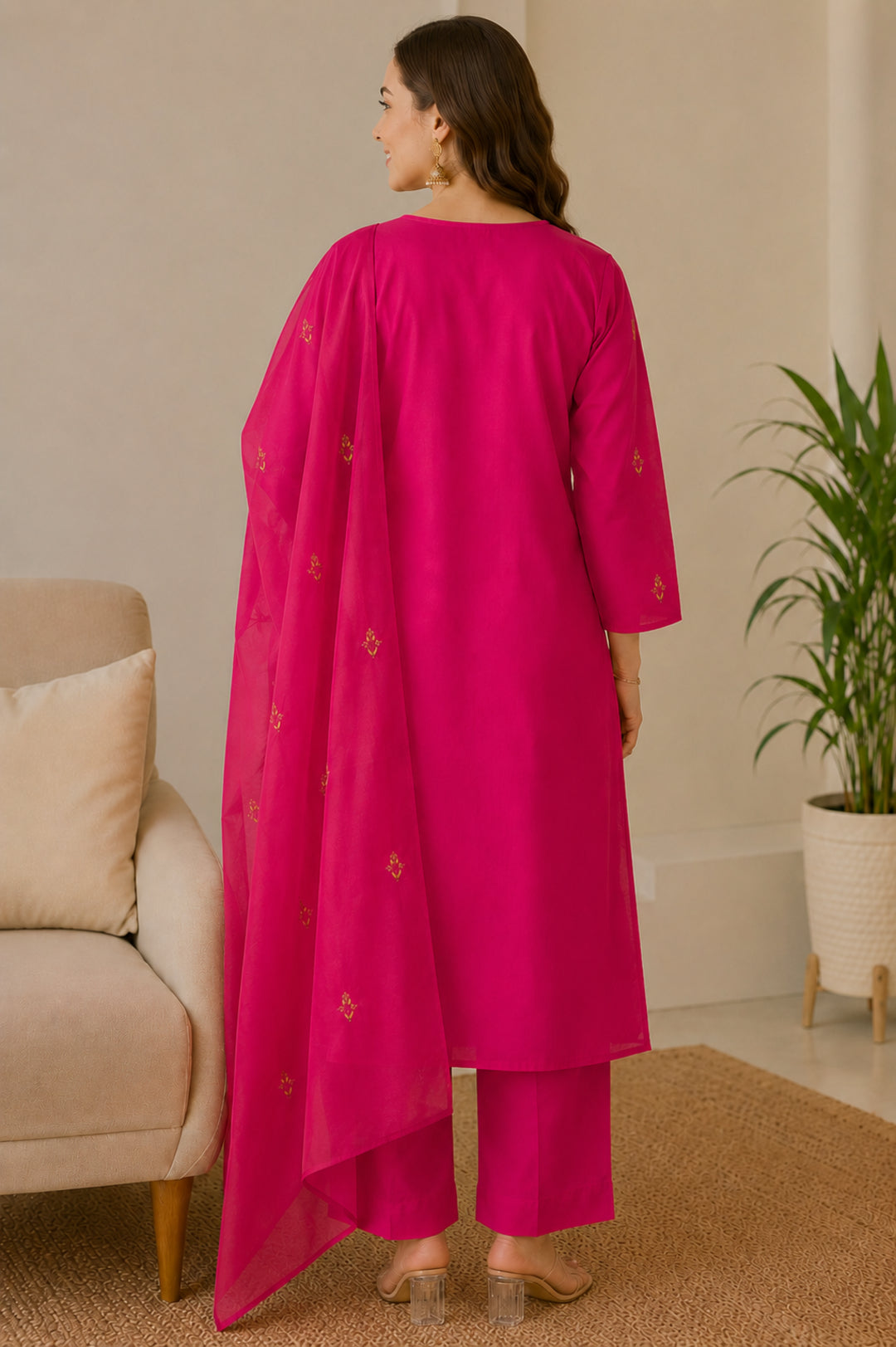 Women Straight Printed Pure Cotton Kurta Sets