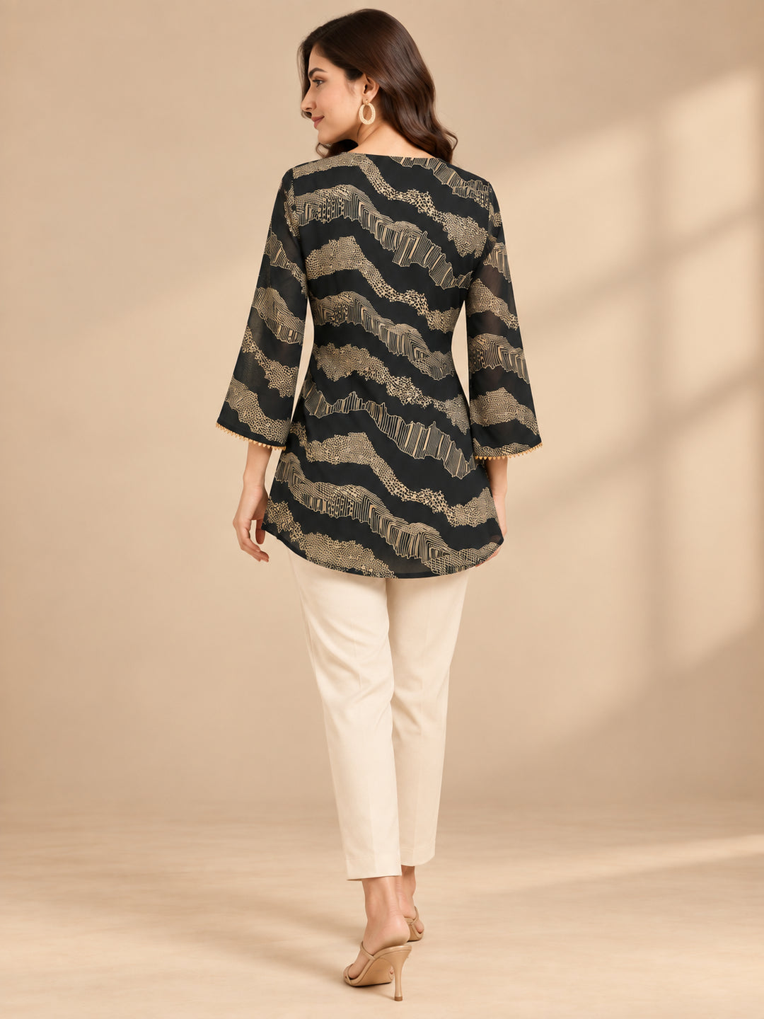 Floral Printed Straight Cotton Blend Kurta