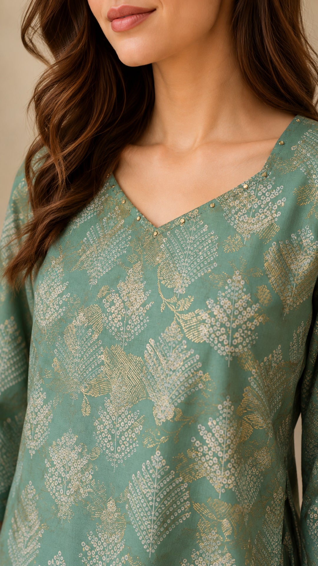 Floral Embroidered Straight Kurta