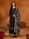 Floral Embroidered Straight Kurta & Skirt Sets