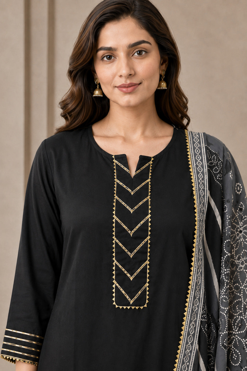Floral Embroidered Straight Kurta & Skirt Sets