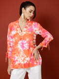 Orange Tie Dye Shirt