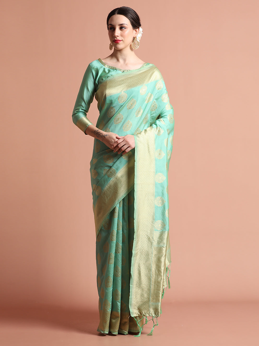 Zari Woven Design Silk Banarasi Saree