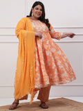 Plus Size Floral Printed And Gotta Work Suit Set