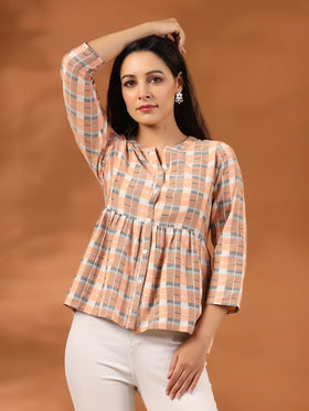 Short Tops & Shirts  Cotton tops designs, Cotton short tops, Short kurti  designs