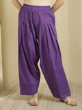 Women solid Loose fit cotton Farsi Salwar