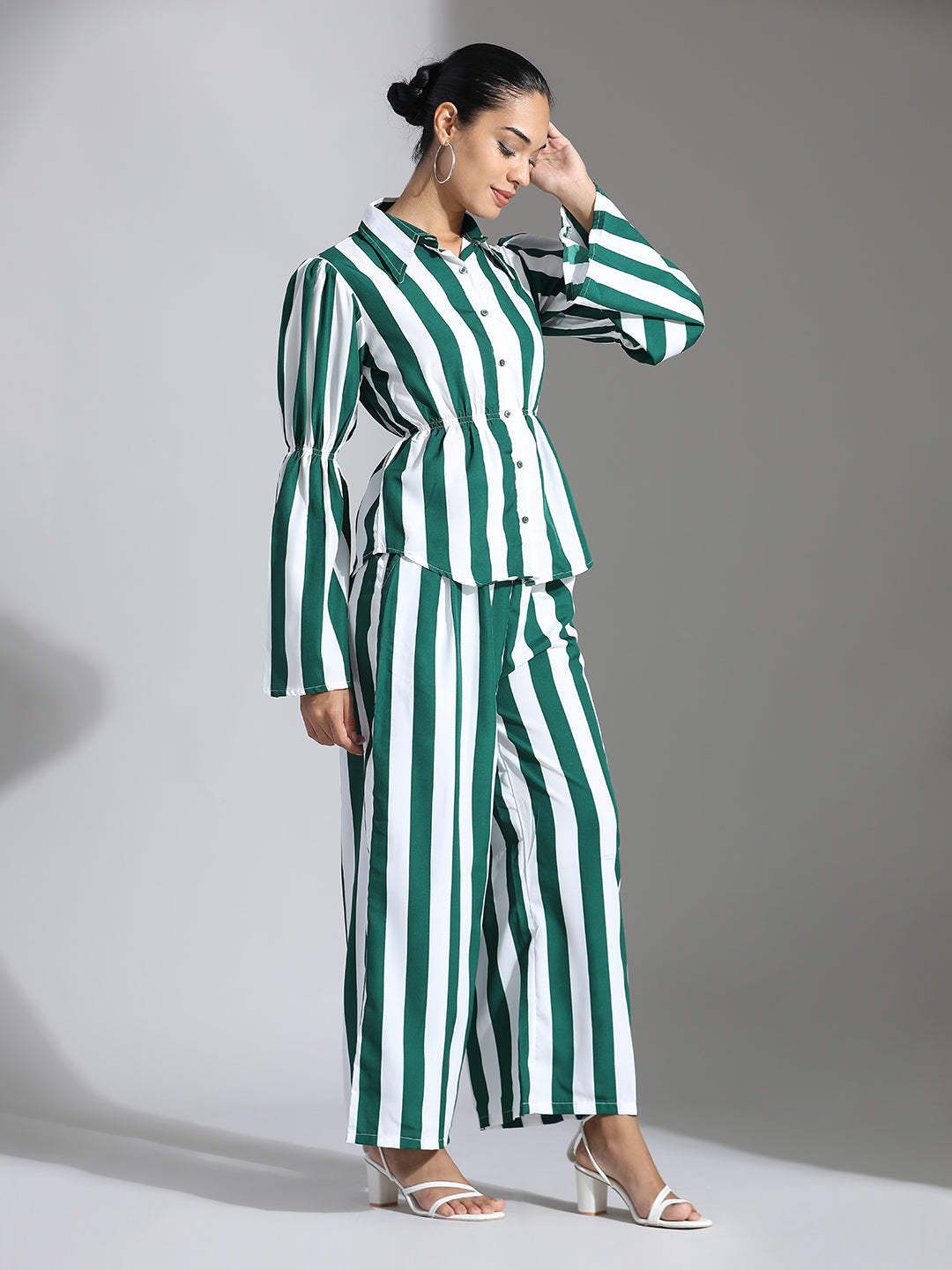 Party Wear Striped Co-ord Set