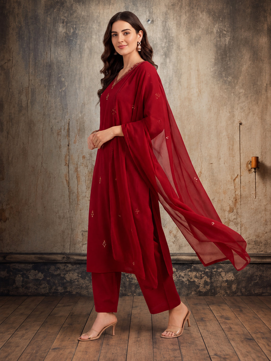 Women Straight Printed Pure Cotton Kurta Sets