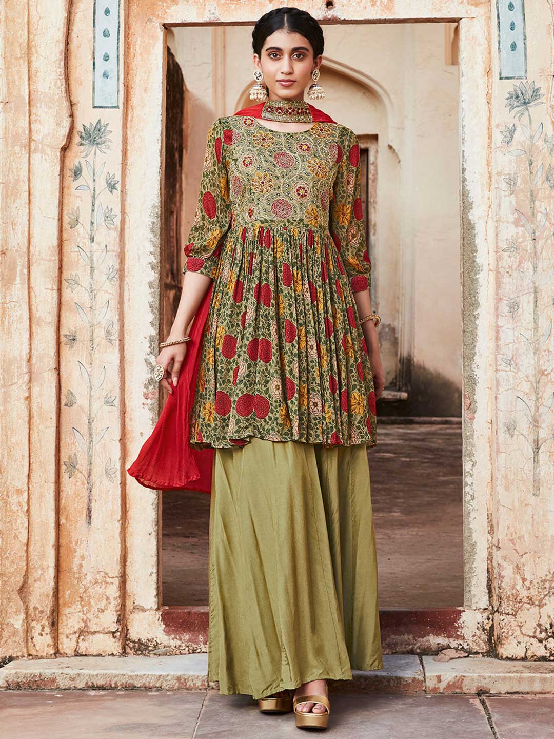 Palazzo Suits Buy Palazzo Suits For Women Online from Jaipur Kurti