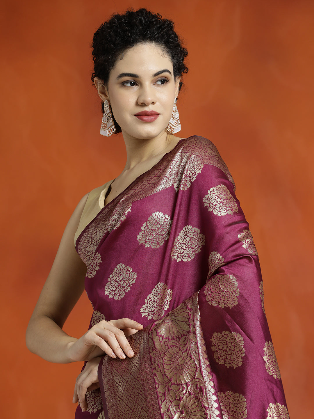 Zari Woven Design Banarasi Saree