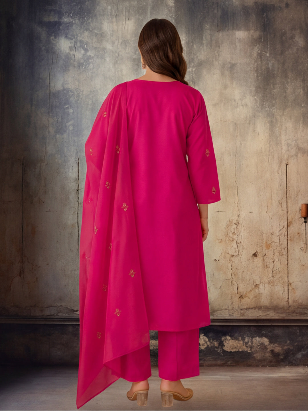 Women Straight Printed Pure Cotton Kurta Sets