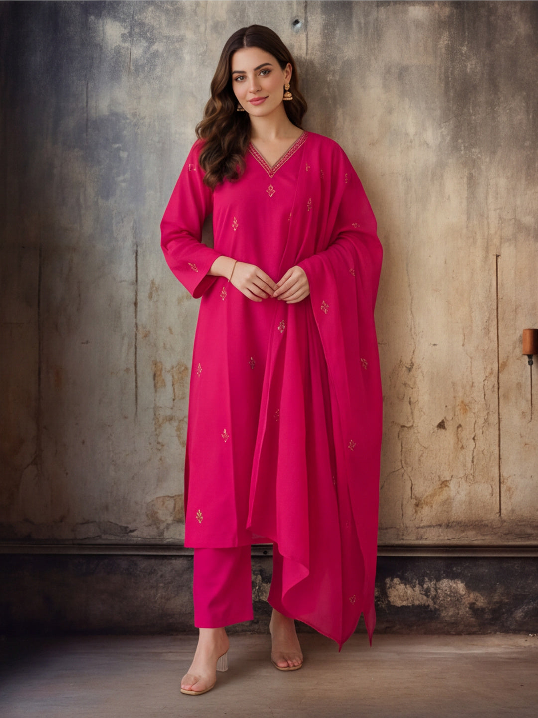 Women Straight Printed Pure Cotton Kurta Sets