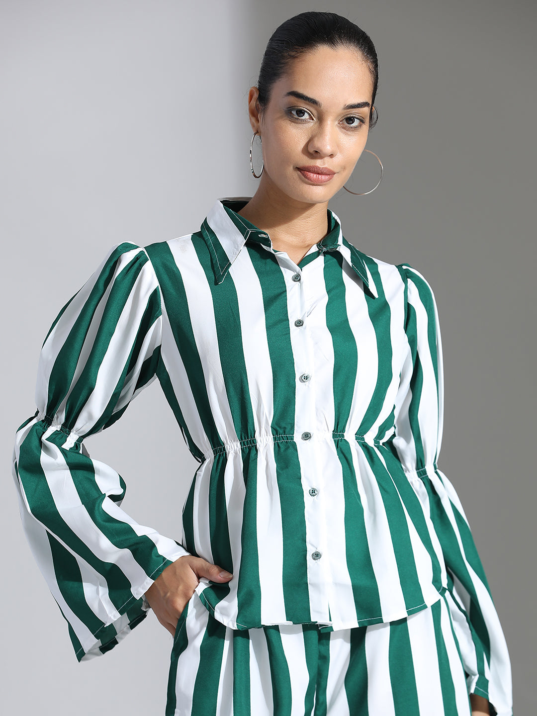 Party Wear Striped Co-ord Set