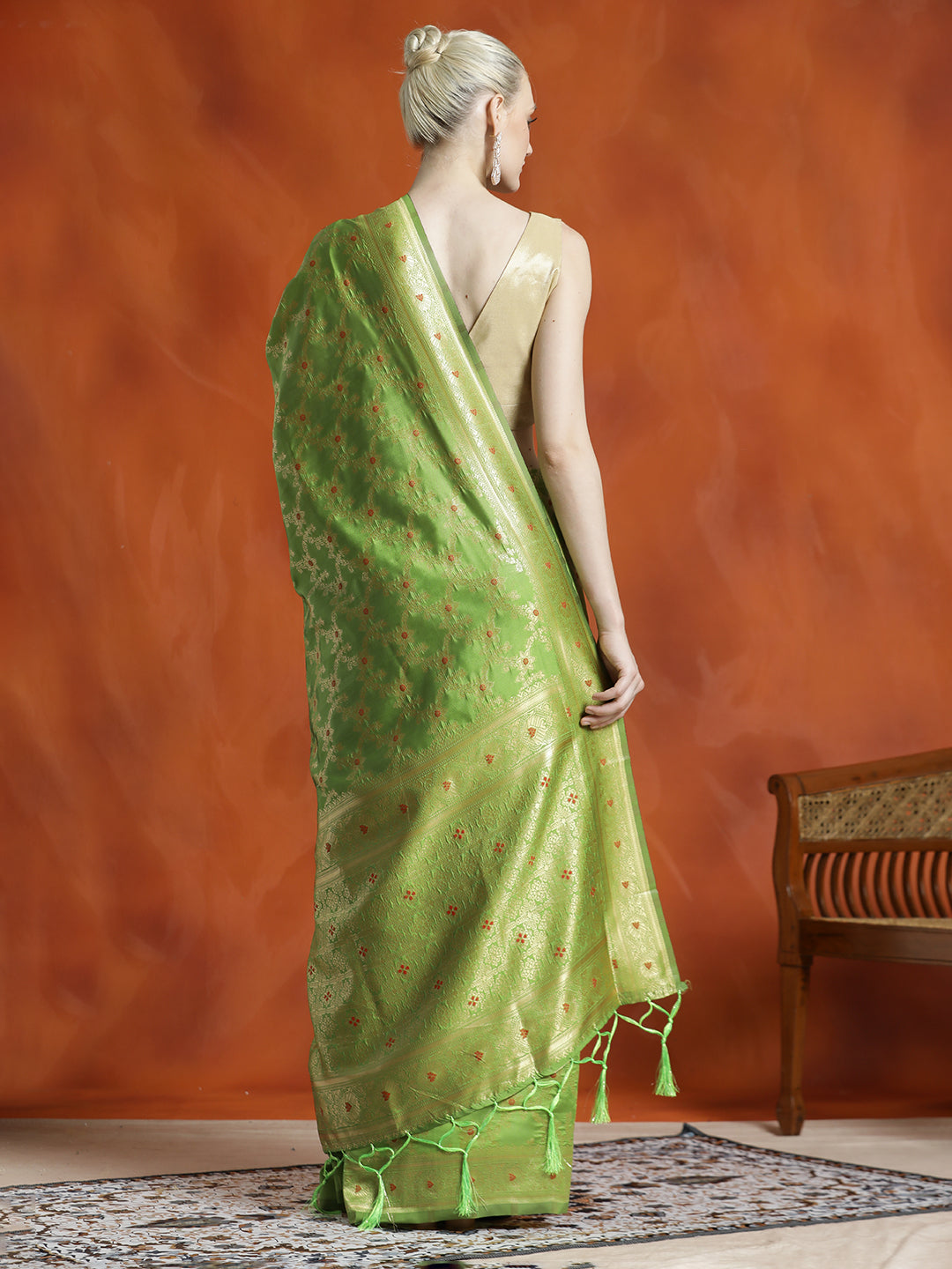 Banarasi Zari Woven Silk Blend Saree