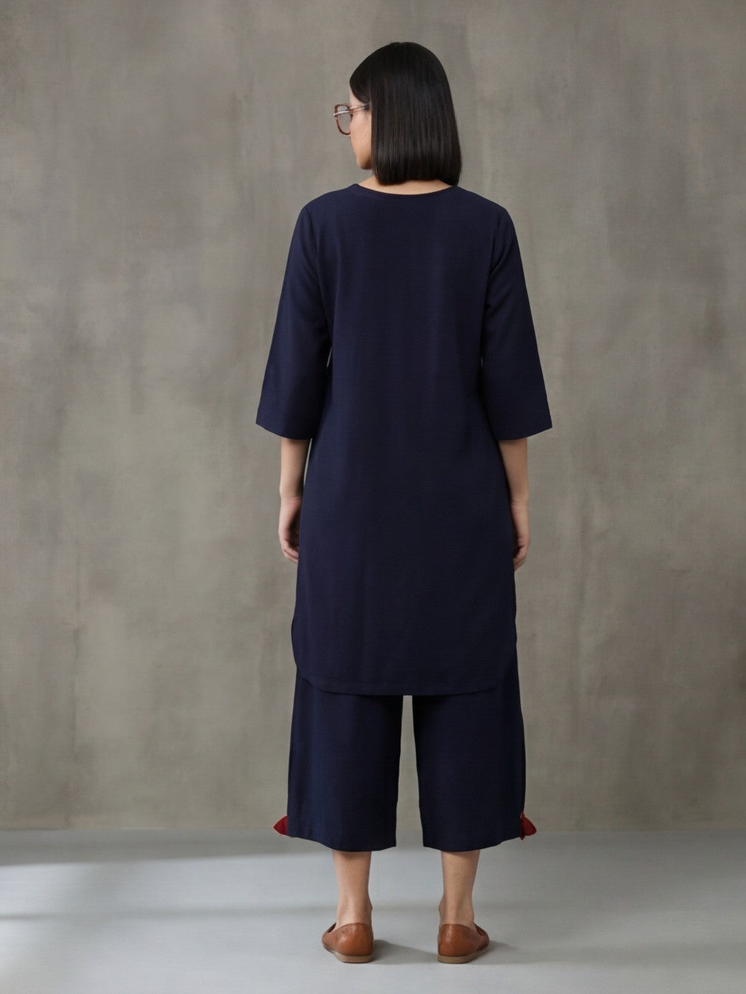 Pure cotton Solid kurta sets with palazzo