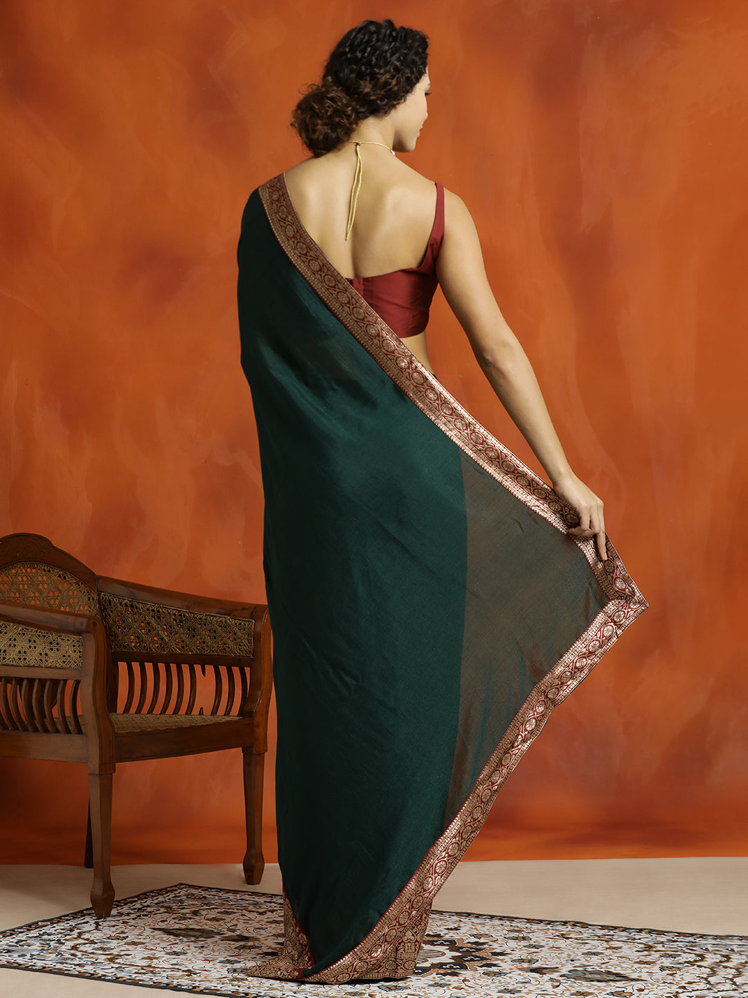 Green Silk Banarasi Zari Woven Saree