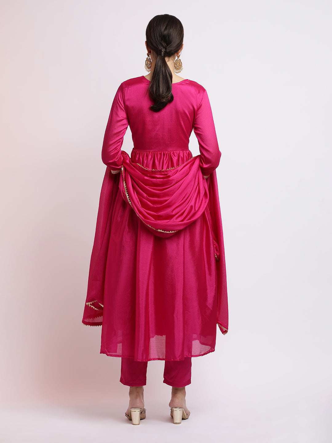 Gota Pati Leheriya Kurta Set With Dupatta