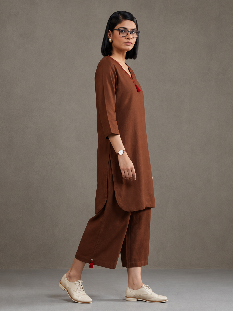 Pure cotton Solid kurta sets with palazzo