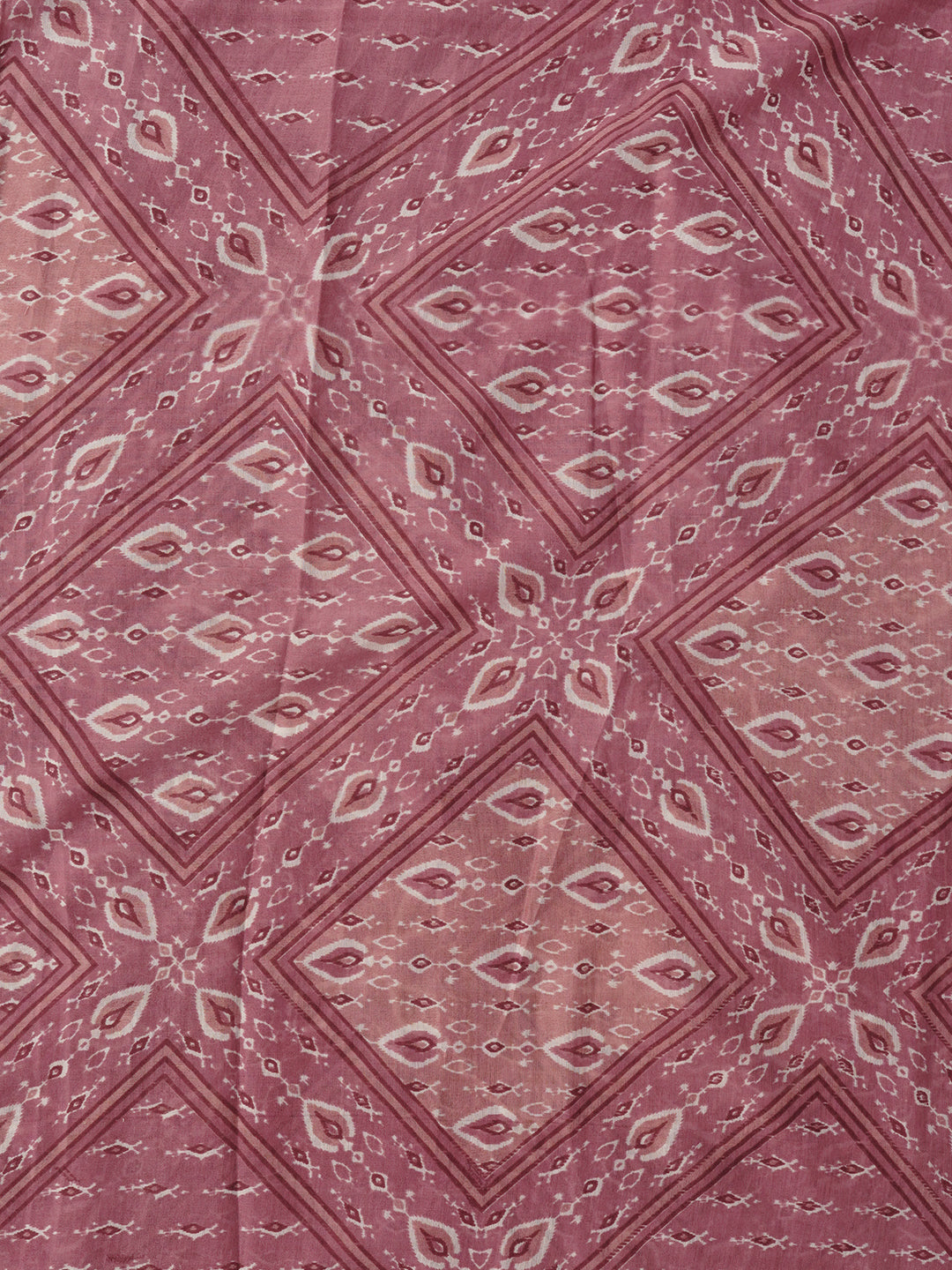 Purple Unstitched Printed Pure Cotton Dress Material With Dupatta