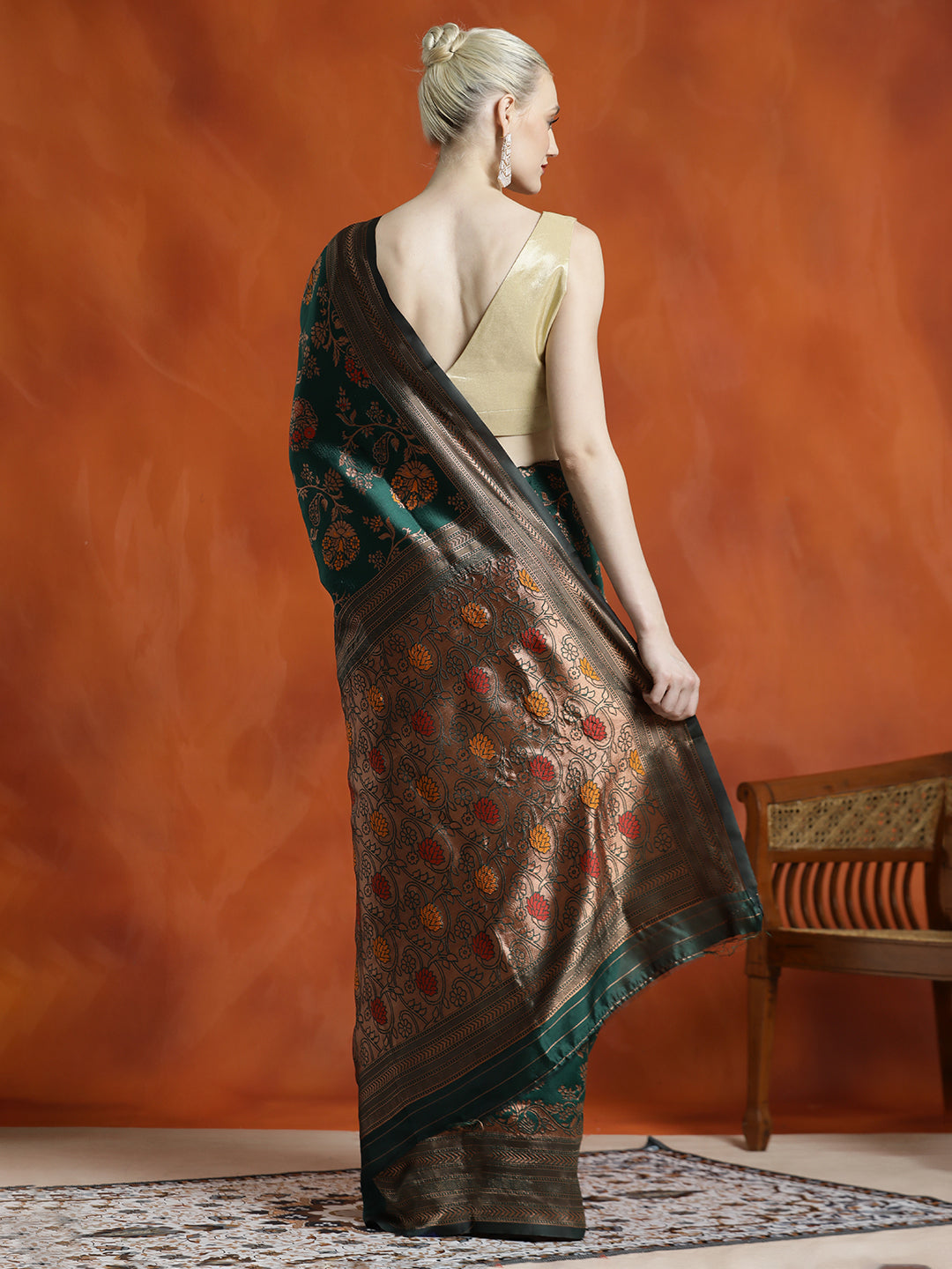 Silk Banarasi Zari Woven Party Wear Saree