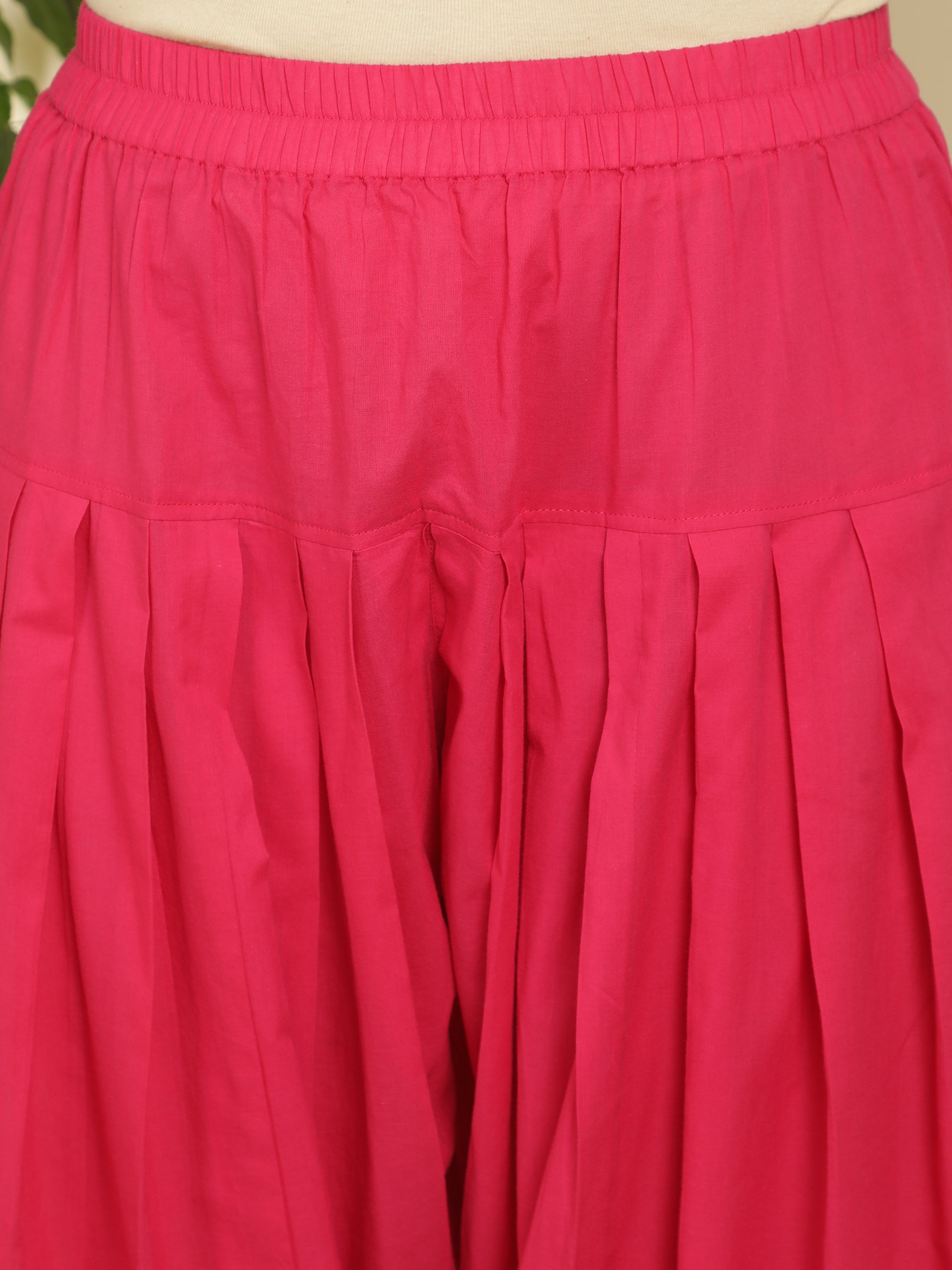 Women solid Loose fit cotton Farsi Salwar