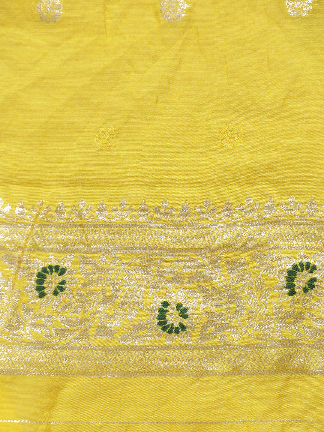 Mustard Silk Banarasi Zari Woven Heavy Saree