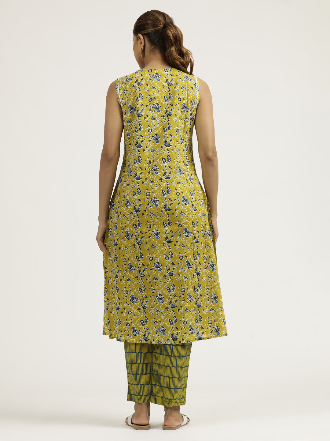 Mustard Cotton Office Co-ord Set