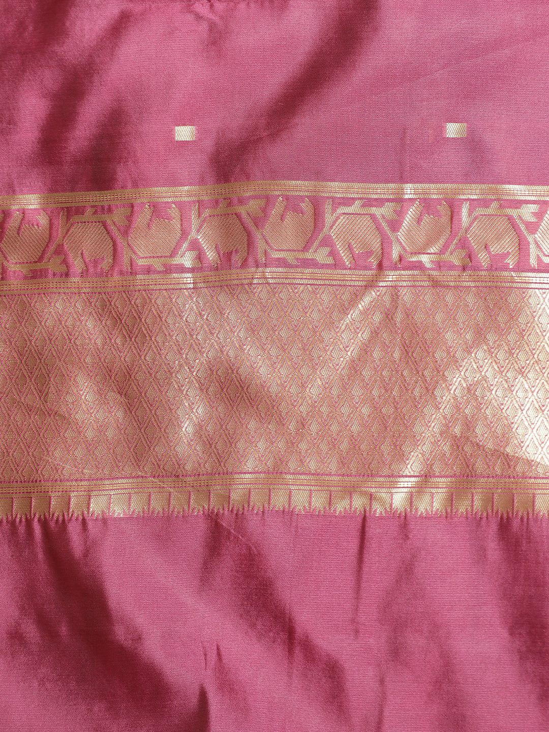 Silk Banarasi Pink Zari Woven Heavy Saree