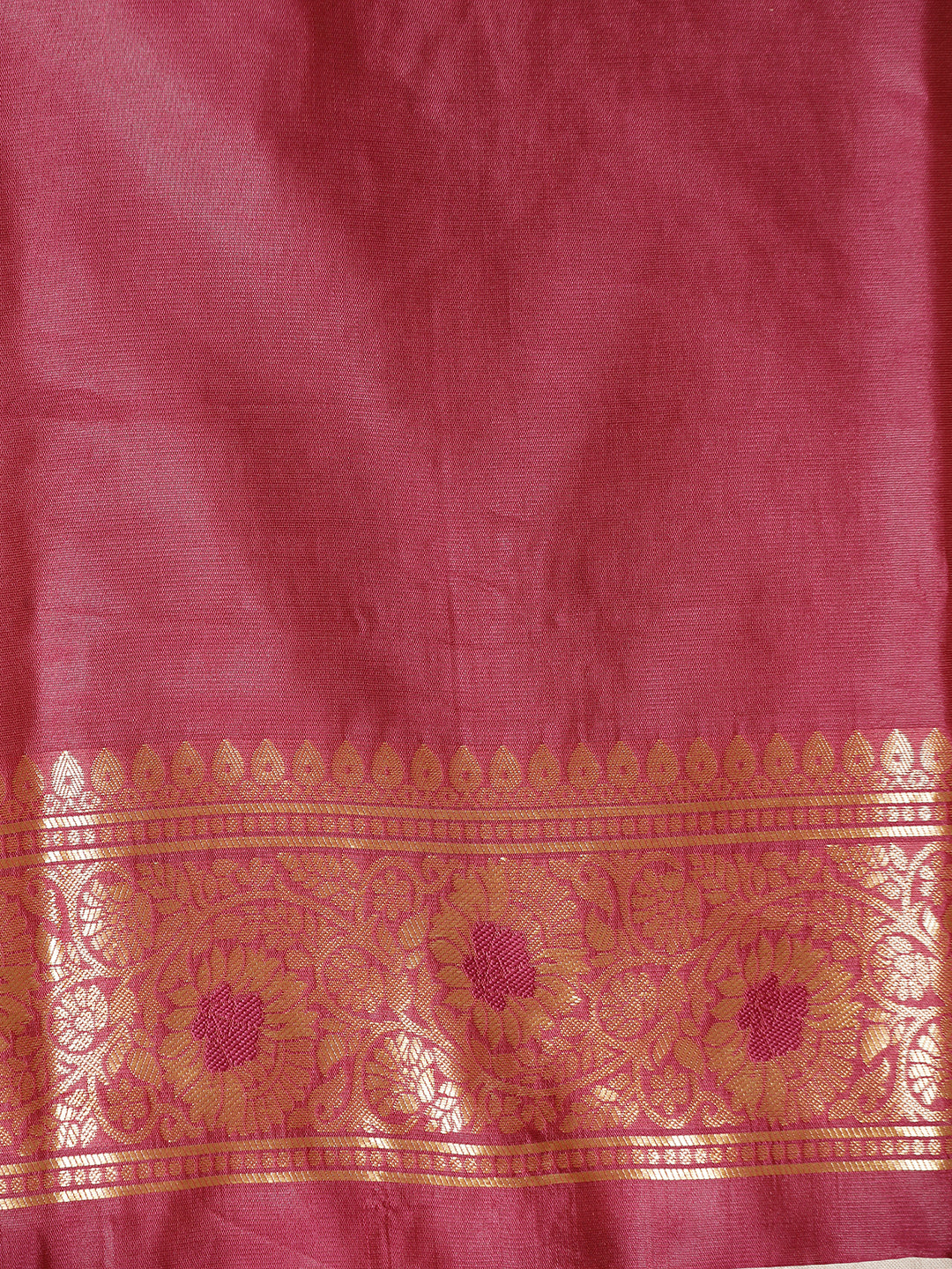 Burgundy Silk Banarasi Zari Woven Heavy Saree