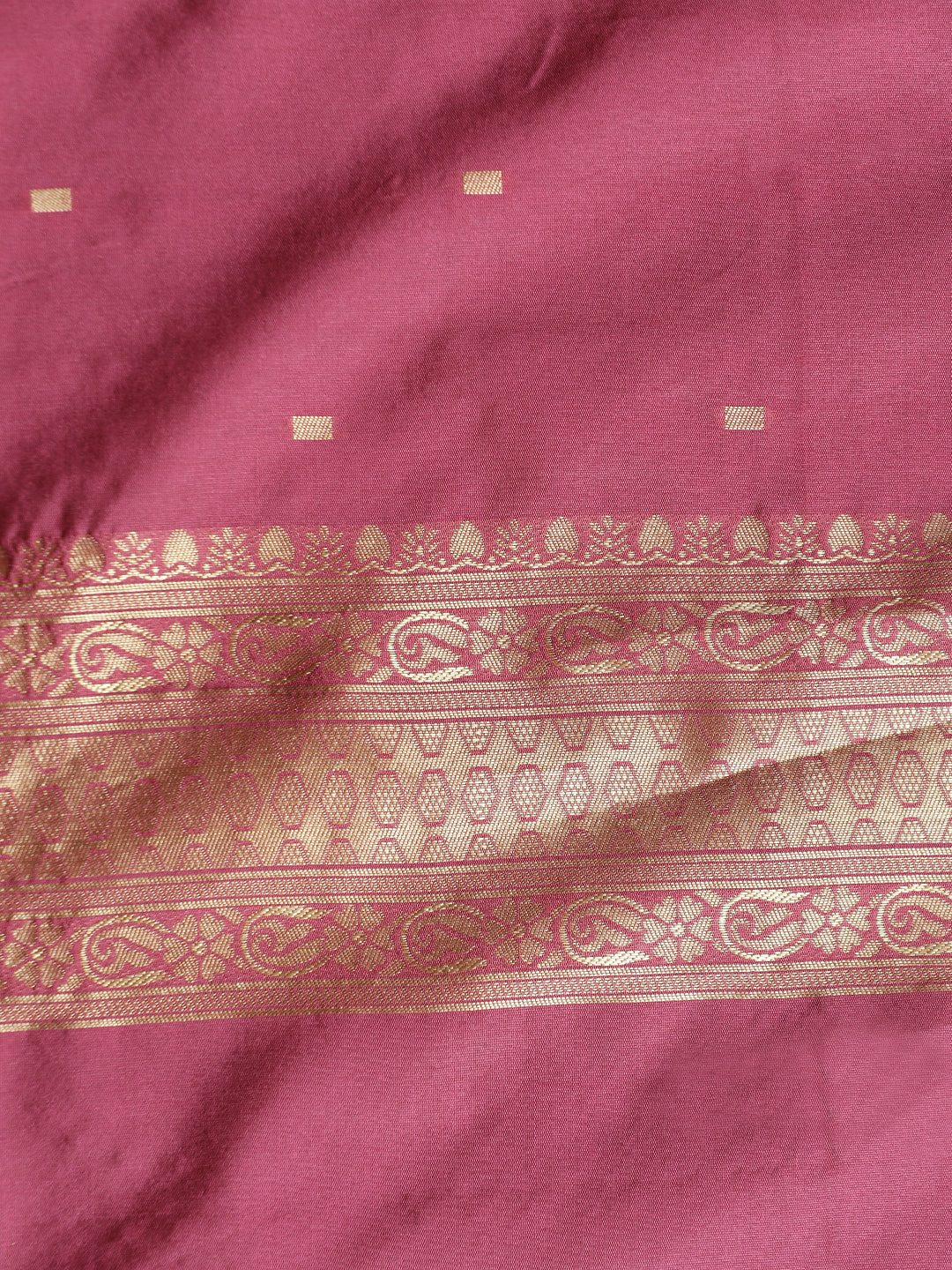 Pink Silk Banarasi Zari Woven Heavy Saree