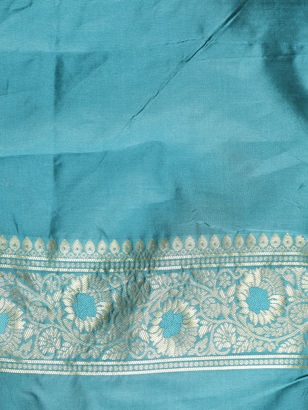 Sky Blue Zari Woven Design Banarasi Saree