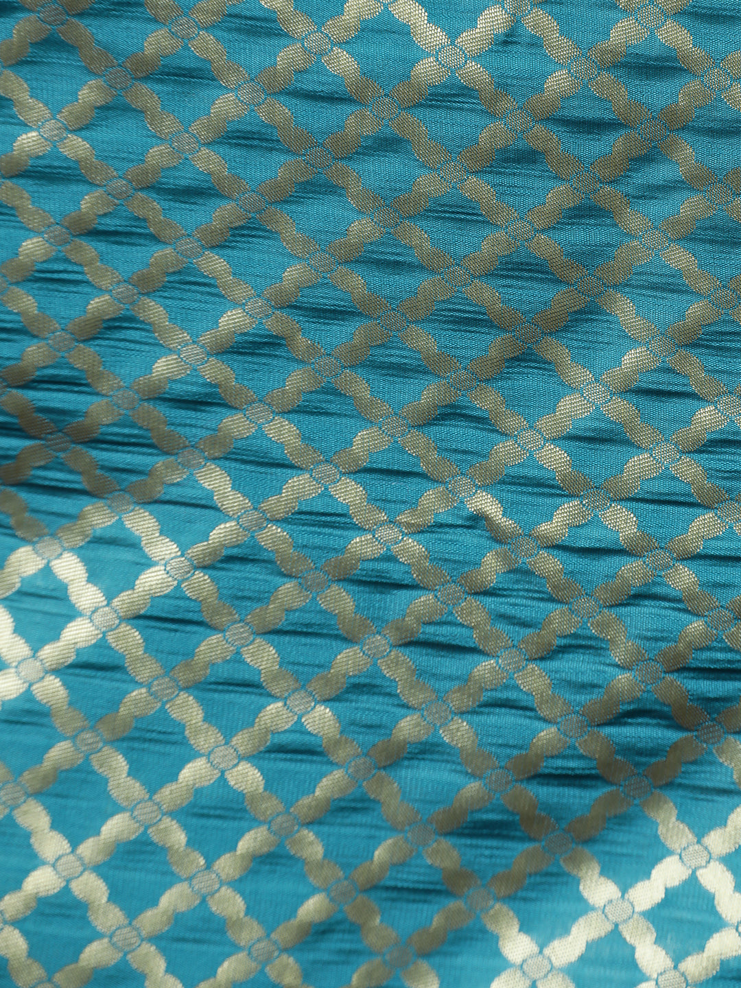 Sky Blue Silk Banarasi Zari Woven Heavy Saree