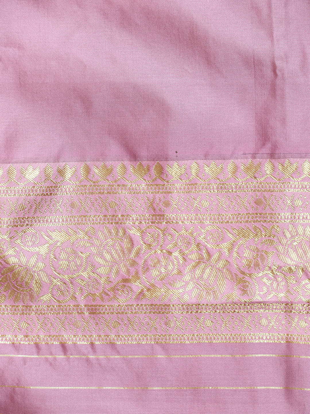 Heavy Banarasi Zari Woven Silk Blend Baby Pink Saree