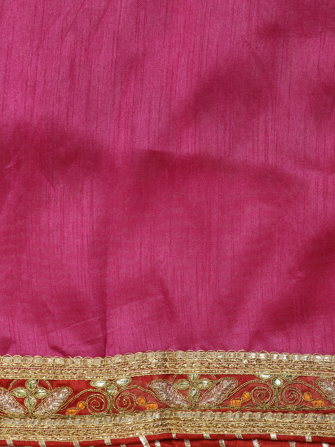 Heavy Bandhani Embroidered Pure Georgette Pink Saree