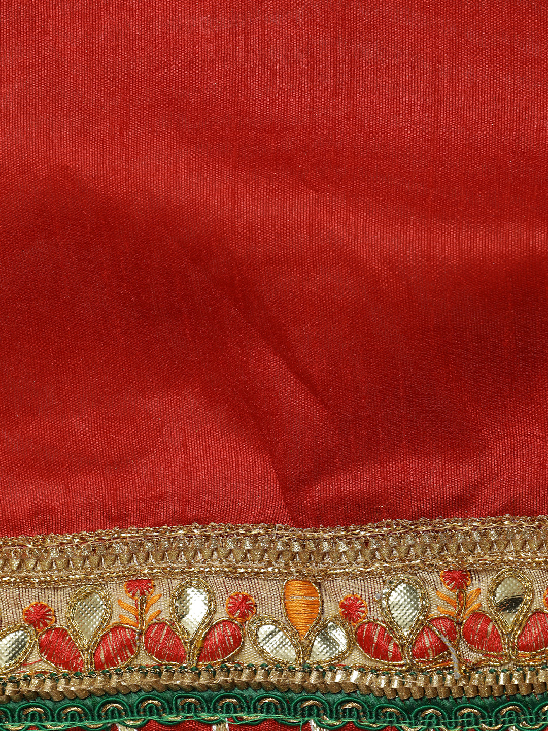 Festive Red Embroidered Bandhani Pure Georgette Saree