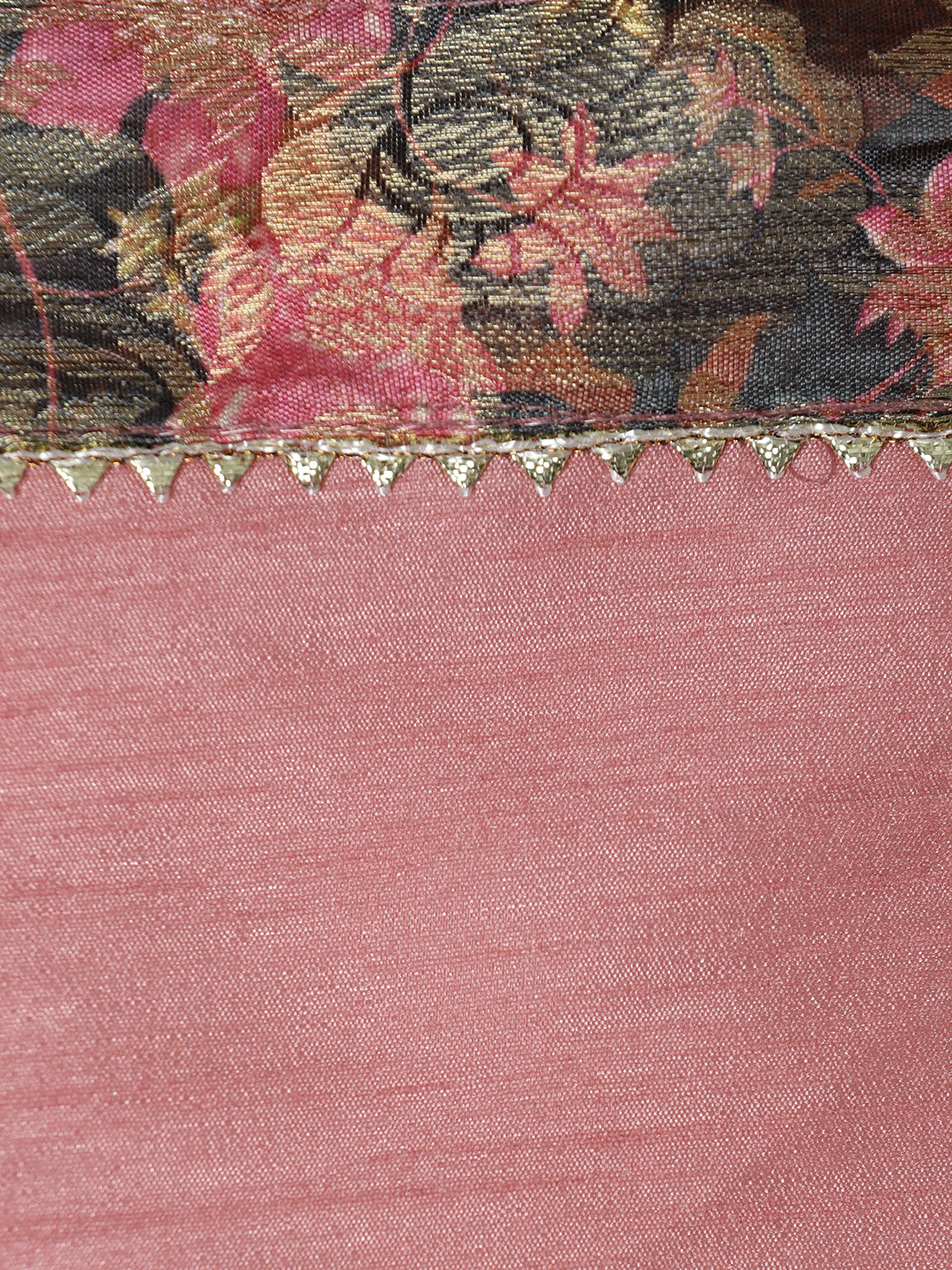 Dusty Pink Embellished Poly Silk Saree