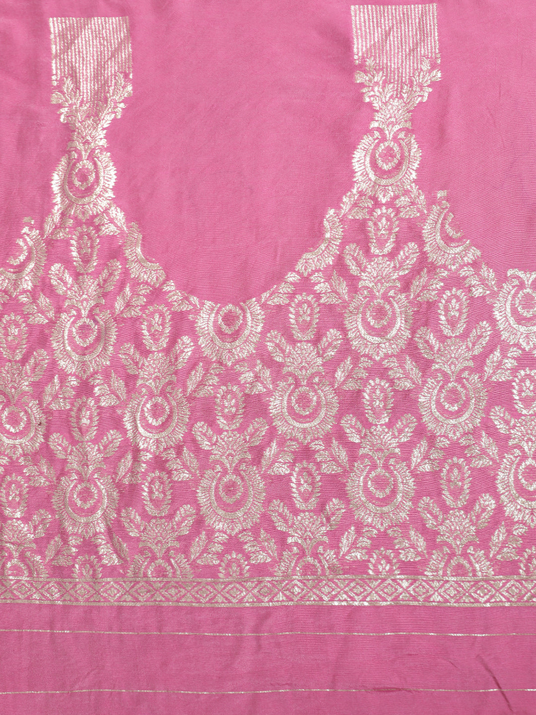 Floral Zari Woven Heavy Banarasi Saree