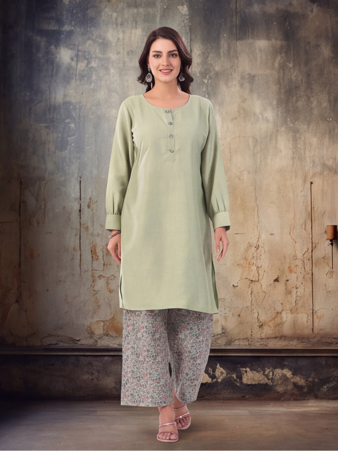 Women Striaght Printed Straight Kurta Sets