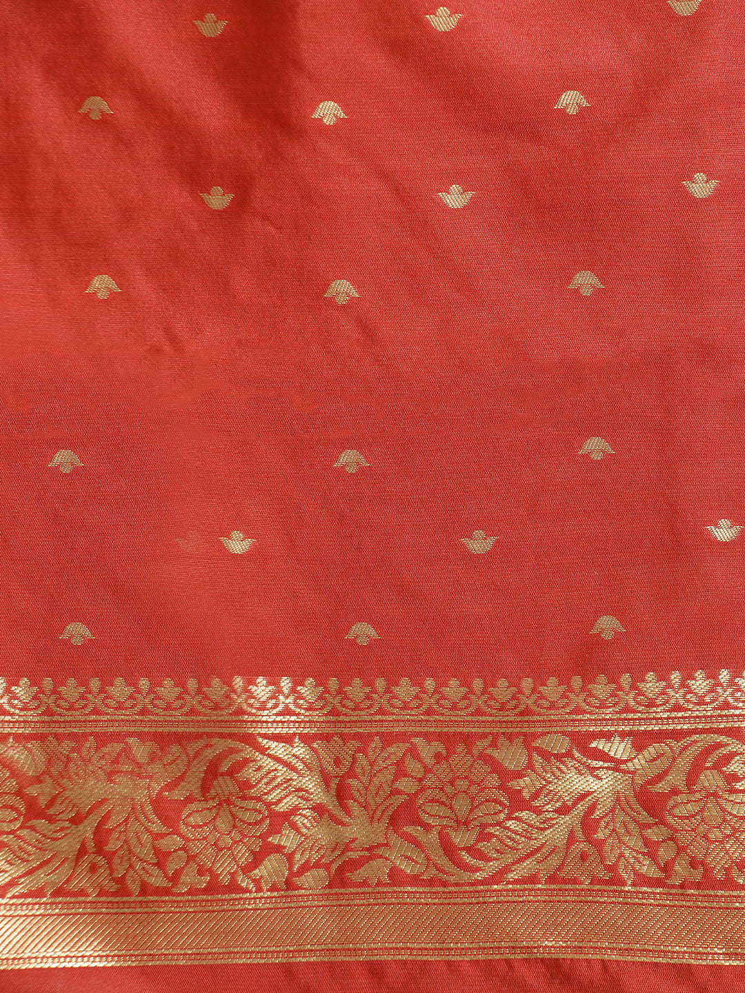 Red Silk Banarasi Zari Woven Heavy Saree